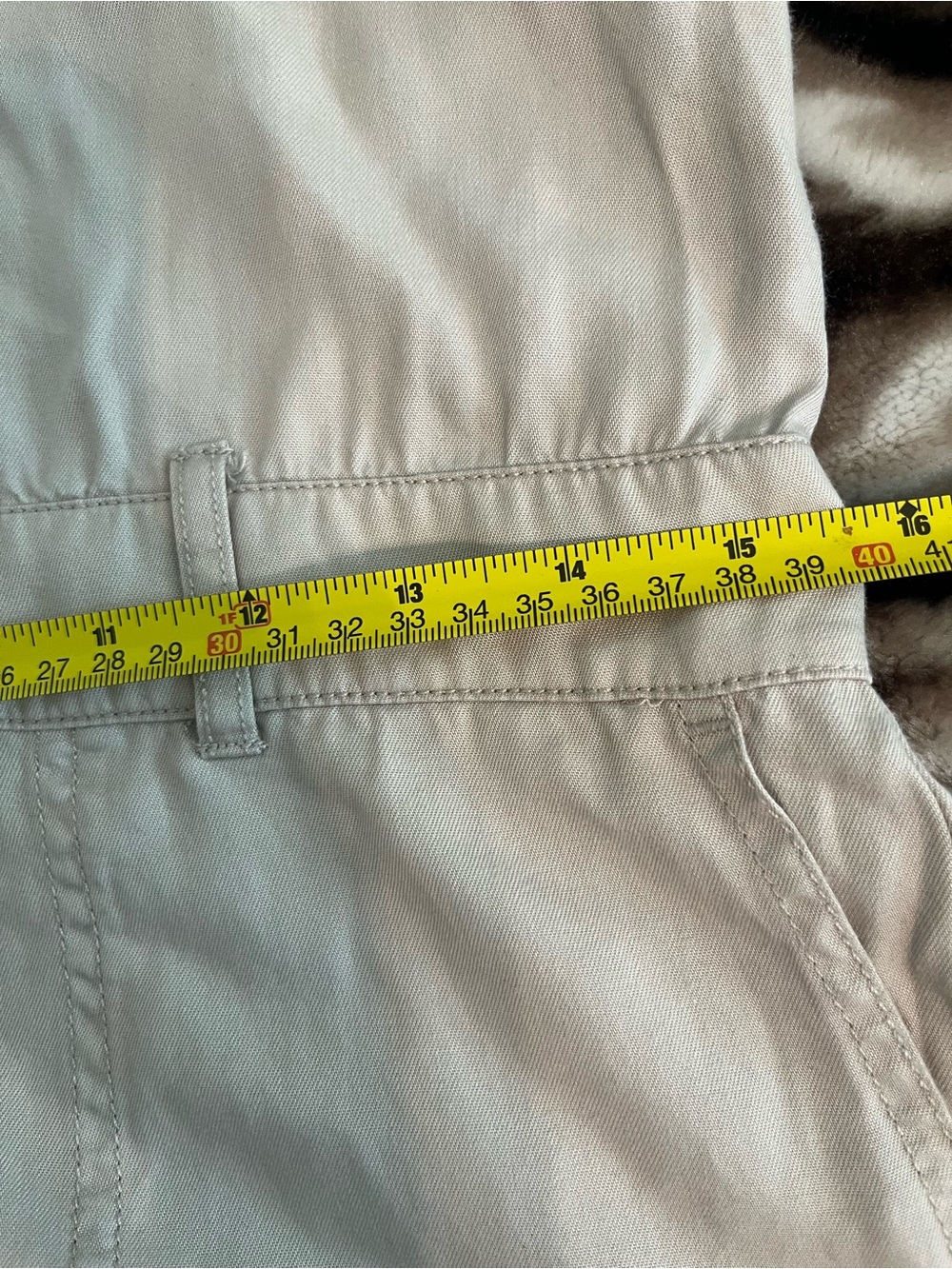 Abercrombie & Fitch Sleeveless Zip-Front Utility Jumpsuit in Light Beige - Picture 10 of 10